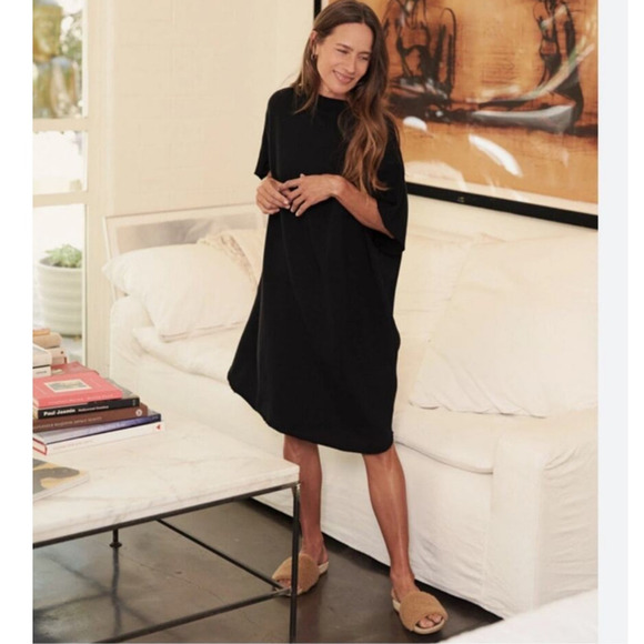 Frank & Eileen Ella The Easiest Dress Black Size Medium / Large Triple Fleece - Picture 5 of 12